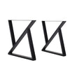 71cm Double Triangle Worktop Support Dining Table Legs Furniture Feet with Screw