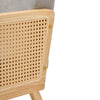 Modern Bohemia Rattan Rocking Chair Wooden Frame Armchair Relaxing Lounge Sofa