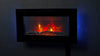 2025 TRUFLAME™ 7COLOUR LED BLACK 72CM WIDE GLASS FLAT ELECTRIC WALL MOUNTED FIRE