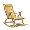 2 In 1 Ergonomic Recliner Rocking Chair Foldable Sun Lounger Chair Relaxing Seat