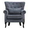 Orthopedic Cocktail Armchair Shell Back Leisure Sofa Oyster Accent Chair Bedroom