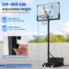 Portable Basketball Hoop 4.1-10 Ft Adjustable Basketball Goal System