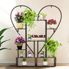 2PCS Multiple Metal Heart Shape Plant Stand Ladder Plant Holder Display Shelf
