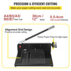 Guillotine Paper Cutter Precision A4 12"Trimmer Commercial Metal Base