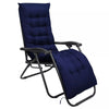 Zero Gravity Chair Set of 2 Outdoor Garden Sun Lounger Padded Recliner Cushions