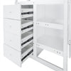 Triple Sleeper Kids Bunk Bed 3FT Wooden Frame w/ Trundle Bed & Chest of Drawers