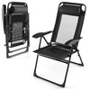 Patio Folding Chairs Set of 2 Outdoor Reclining Chairs Adjustable Outdoor Lounge