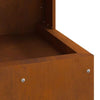 Fire Pit Square 35x35x100 cm Weathering Steel