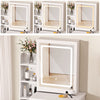 Dressing Table With Drawers Mirror Stool Set Makeup Desk Vanity Table Bedroom