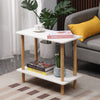 Simple Coffee Table White Sofa Side Table End Table for Living Room Modern