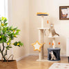 Plush Cat Activity Center Cat Tree Large Cat Climbing Stand Condo Furniture
