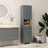Tall Bathroom Storage Cabinet with Open Shelves and Drawer