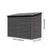 5 X 9 ft Outdoor Garden Storage Shed Metal Lean to Pent Shed for Tool Bike