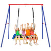A-Frame Swing Frame Steel Swing Stand All-weather Swing Set w/ Ground Stakes