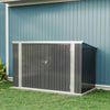 UK Black XL 210CM Bicycle Sheds Bike Tools Storage House Galvanized Steel Garden