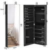 LED Lighted Jewelry Cabinet Wall Mounted & Door Hanging Jewelry Armoire Mirror