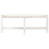 Coffee Table White 118x63x45 Solid Wood Pine Q9N3