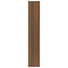 Wall Shelf Brown Oak 36x16x90 cm Engineered Wood