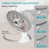 Bluetooth Electric Baby Swing Infant Cradle Bouncer Rocker Chair Music Remote UK