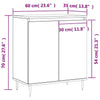 Sideboard Storage Cabinet - Grey Sonoma Engineered Wood with robust Legs A2K7