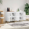Gecheer Sideboard Book Cabinet Side Cabinet Set of 2 Kitchen Storage F0W3