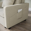 Cream 3-in-1 Folding Sofa Bed Pull Out Convertible Chair Fabric Recliner Sleeper