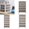 4/5/6 Tier Rolling Tower Storage Unit Trolley Chest Drawer Home Office Organizer