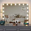 17 LED Hollywood Makeup Mirror Large Vanity Light Mirror with Dimmable LED Bulbs
