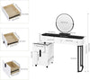 Dressing Table With LED Lights Dimmable Mirror Vanity Makeup Table 5 Drawers UK