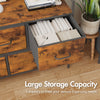 Smilesun 5 Drawers Chest of Drawers Fabric Wood Metal Storage Organiser Bedroom