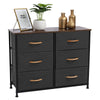 6 Drawer Chest of Drawers Metal Frame Bedroom Storage Cabinet Dresser Organizer
