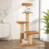 Cat Tree for Indoor Cats Cat Furniture with Removable Cat Bed-Caramel