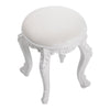Dressing Table Stool 44x30x30 Vanity Chair Makeup Seat Baroque Piano Chair White