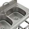 Catering Sink Stainless Steel Bowls Commercial Kitchen Right/Left Hand Drainer