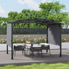 Steel Frame Outdoor Retractable Pergola Gazebo Garden Sun Shade Canopy Shelter
