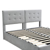 Upholstered Bed with Storage Ottoman Bed Frame Spliced Bed with 2x Single Bed
