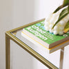 Console Table 3-Tier Tempered Glass Sofa Table With Storage Shelf Modern