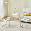 Nest Of 3 Nested Nesting Tables Side End Coffee Table Glass/Wood for Living Room