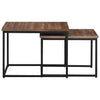 Nesting Coffee Tables Table End 2 pcs Solid Wood Teak vidaXL