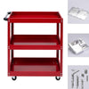 3 Tier Heavy Duty Workshop Garage Mechanic Trolley Service Tool Cart Metal Shelf
