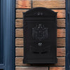 Wall Mount Outdoor Mailbox Lockable Aluminum Mail Letter Post Secure Box Postbox