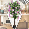 Artificial Flowers Fake Wistera Tree Home Decorative Fake Greenery Trees