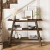 105cm Entryway Console Table, 3-Tier Wooden Narrow Sofa Table for Living Room