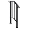 Iron Handrail Railing for Stairs 1-2 Steps Handrail for Garden Outdoor Step UK