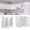 Hanging Glass Cabinet High Gloss White 60x31x60 cm Engineered Wood