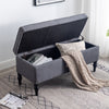 Large Chesterfield Storage Ottoman Bench Box Widnow Seat Stool Bedroom Footstool
