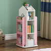 360° Rotary Bookshelf 4 Tier Display Castle Rack Standing Bookcase Storage Shelf