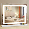 Hollywood Large Makeup Mirror Vanity Mirror Dimmable LED 3 Color Light 58*46cm
