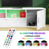 160cm High Gloss White TV Stand Cabinet Unit Doors Storage with LED Cupboard Hot
