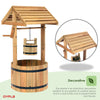 NEW! Garden Wooden Wishing Well Flower Planter Ornamental Plant Pot